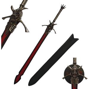 Sword Valley Rebellion/Rebellious Blade - Premium Fantasy-Themed Display Sword - Stainless Steel Blade, Zinc Alloy Guard, 136.5cm/53.74" Length, Hand Forged with Exquisite Detail (with Hanging Board)