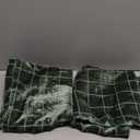 MIULEE Decorative Chenille Check Throw Pillow Covers Vintage Plaid Couch Pillows 20x20 Inch Set of 2 Neutral Boho Cushion Covers Modern Spring Home Decor for Sofa Bed Living Room Moss Green