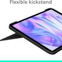 Logitech Combo Touch iPad Pro 11-inch (M4 & M5)(2024 & 2025) Keyboard Case - Detachable Backlit Keyboard with Kickstand, Comfortable Typing, USB Connectivity, Multi-use Mode - Midnight Black