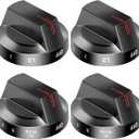 AMI PARTS NE63T8111SS NE63T8311SS NE63BG8315SS Fit for Samsung Electric Stove Knob Replacement Knobs for -DG94-03500V DG94-03500W DG94-03500A/Z (4PCS Black)