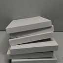 Quelay 6 Pcs Velvet Stackable Jewelry Tray Showcase Display, Jewelry Organizer Tray Bracelet Ring Earring Necklace Organizer Empty Plate for Drawers Countertop (Beige)