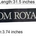 Prom Royalty Sashes Black, Prom Royalty Sashes Set of 8 for School Dance Graduation Party Cosplay Pageants Prom Party Accessories, Black (Black)