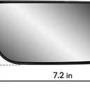 Replacement Passenger Right Side Door Towing Mirror Small Glass Heated with Back Plate for Chevy Silverado Sierra from 2003 to 2013