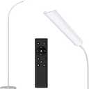 Dimunt Floor Lamp, Bright 15W Floor Lamps for Living Room with 1H Timer, Dimmable LED Floor Lamp 3000K-6000K & Tall Standing Lamp with Remote & Touch Control Reading Floor Lamps for Bedroom-White