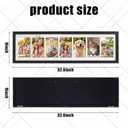 Lineshading 2 Pack 4x6 Photo Frame, 7 Opening Collage 8x30 Mat Glass, 9 x 31.5 inches