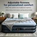 King air Mattress with Built-in Pump-18 Elevated,up to 1000 lbs