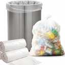 Premium 40-45 Gallon Trash Can Liners 250 Count (40" x 48") – Strong Multipurpose Clear Trash Bags on Easy-Tear Rolls for Home, Office, Commercial & Industrial Use