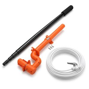 Telescoping Water-Fed Pole Kit with Hose & Spray Attachment – Adjustable Extension Pole for High-Reach Cleaning, Windows, Solar Panels & Outdoor Surfaces, 20ft