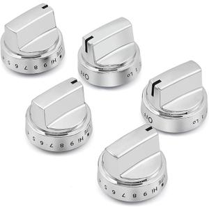 atgestore WB03X24818 222D5786P010 Gas Stove Knob Replacement for GE Stove Parts KIP 5G92 Burner Knobs GE Range Oven Parts Plastic Surface Burner Control Knob Range Cooktop Knobs 5 Pcs