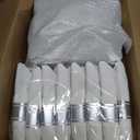 Supernal 60 Pack Silver Plastic Silverware,Pre Rolled Silverware,Premium Disposable Silver Cutlery,Suit for Wedding,Catering Event,Birthday,Party
