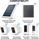 2-in-1 Wall Mount for Solar Panel, Stick Up Cam Battery, Spotlight Cam and Spotlight Cam Plus/Pro(Battery), Adjustable Angle to Get Maximum Sunlight for Your Solar Panel