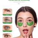 Under Eye Patches, 20 Pairs 24K Gold Eye Patches For Puffy Eyes, Under eye Bags, Wrinkles, Nourish Skin, Eye Masks With Collagen, 24K Gold, Hyaluronic Acid for Men & Women Gift (Aloe Vera Green)