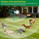 2 Pack Solar Ultrasonic Animal Repeller with Strobe Light – for Gardens, Farms and courtyards Outdoor Deterrent for Raccoons, Deer, Squirrels, Cats, Skunks & Foxes