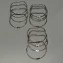 12 PCS 4 Inch Loose Leaf Binder Rings, Nickel Plated Book Rings for Index Cards, Keychains, DIY Crafts, Office, School,Home (D-Shape)