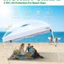 Acepic 10x10 Pop Up Canopy Tent with 3 Removable Sidewalls, 1-Person Setup Pop Up Canopy Tent with 1-Button Push and Wheel Carry Bag, Bonus 8 Stakes and 4 Upgraded Heavy Duty Canopy Weights
