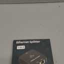 Ethernet Splitter 1 to 2 Out with Cat 6 Ethernet Cable, 1000Mbps High Speed, RJ45 Splitter, Gigabit Internet Splitter Connector for Cat 5/5e/6/7/8 Cable