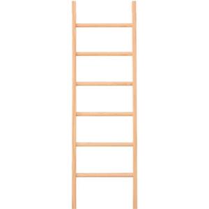 Free Standing Wooden Towel Rack for Bathroom, 4/5/6 Tier Ladder Design Towel Holder, Space-Saving Bath Towel Stand with Multiple Colors, Easy to Assemble (Natural,40 * 160CM)