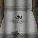 Pacific Coast Goose Feather and Down Bed Pillows Standard Size Set of 2, Hotel Pillow for Sleeping, Downproof, Soft, Fluffy, 100% Cotton Shell