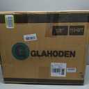 GLAHODEN Retractable Garden Hose Reel 5/8 in x 100 ft Metal Bracket, 2025 Upgraded Dual Ratchet Lock UV & Freeze Protection Brass Seal Slow Retraction Anti-Tangle Hose 180Swivel