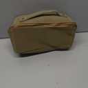 EACHY Travel Makeup Bag, Faux Suede Cosmetic Bags for Women,Large Capacity Portable Pouch Open Flat Toiletry Bag Make up Organizer with Divider and Handle (Medium)