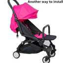 Adjustable Angle Baby Stroller Bumper Bar, Armrest, Handle, Crossbar Accessories Just for BBZ YOYO/YOYO2 with Smooth Leather Cover