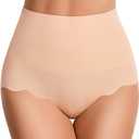 HBselect Tummy Control Shapewear Panties for Women, High Waisted Seamless Body Shaper Briefs Shapewear Girdle Underwear, L