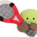 Apricot Lamb Happy Tennis Stuffed Animals for Kids, Soft Cute Plush Toys for Baby Girl and Boy, Fluffy Happy Tennis