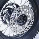 3.00-10 80/100-10 Dirt Bike Rear Rim Wheel Tire With 12mm Bearing 190mm Brake Disc And 420 41T Rear Chain Sprocket For 50/70/90/110/125cc SSR 110 CRF XR Apollo Pit Kayo Bike Mini Motorcycle