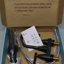 Cobbe Bathroom Faucets for Sink 3 Hole, 4 Inch with Pop Up Drain and 2 Supply Hoses, 2 Handle Centerset Bathroom Faucet for Sink Vanity, Midnight Black Matte