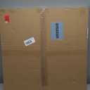 Vanity Mirror for Wall with Gold Arched Decorative Metal Frame, Scalloped Entryway Mirror for Bedroom, Bathroom, Living Room (32"x30")