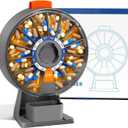 Odaro Large Pill Dispenser, Weekly Pill Organizer 7 Day Am Pm / 14 Day Pill Box, Daily Medicine Pill Organizer with Wall-Mounted or Standing Use for Vitamin, Supplement, Medicine - Gray