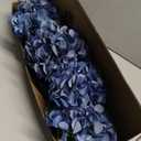 ZYTUYO 5 Pcs Dark Blue Silk Hydrangeas Artificial Flower Boho Dried Touch 20'' Faux Hydrangeas for Fall Indoor Home Decor Kitchen Living Room Outdoor Porch Wedding Flower Arrangement