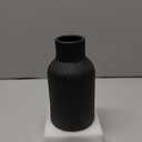 Bohemian Black Ceramic Vase - for Pampas Grass, Mantel, Bookshelf, Entryway and Living Room Decor (Black, 7in)