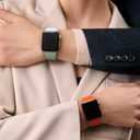 2 x Sport Band Compatible with Apple Watch Bands 40mm 44mm 41mm 38mm 45mm 42mm 49mm Women Men, Soft Silicone Strap Waterproof Replacement for iWatch Bands Series 9 SE 8 7 6 5 4 3 2 1 Ultra/Ultra 2 Black