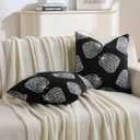 FUTEI Fall Pumpkins Throw Pillow Covers 18x18 Inch Set of 2,Soft Faux Cashmere Cushion Case for Autumn Thanksgiving Holiday Home Decorations