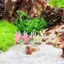 DOITOOL Glow in The Dark Aquarium Coral Reef Decor Mini Artificial Coral Ornament for Fish Tank 1.34 Inch Simulation Plant Decoration for Freshwater and Saltwater Tanks