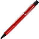 Lamy safari red - Ballpoint Pen with ergonomic grip & line width M - for pleasant long writing - made of robust ASA plastic – including large capacity refill M 16 in blue