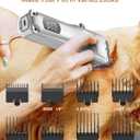 Dog Clippers for Grooming  Cordless Pet Hair Trimmer for Thick Coats, Low-Noise Dog Grooming Kit with Stainless Steel Blade for Large Dogs & Other Pets