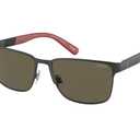 Polo Ralph Lauren PH 3143 Matte Black/Brown 57/17/145 men Sunglasses