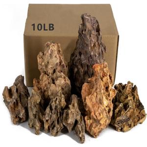Dragon Rocks Aquariums Stones Natural Rocks for Aquascaping, Aquariums, Terrariums, Vivariums Decorative Stone, Reptile Enclosures, Paludariums And Gardens, 10lb 2 to 7 Inch