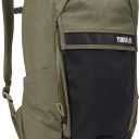 Thule Paramount Bike Commuter Backpack - 20L Capacity - Adjustable fit - 16" Padded Laptop Sleeve and 11" Tablet Pocket - Rolltop Closure - Side Phone Pocket - Taillight Loop (Soft Green)