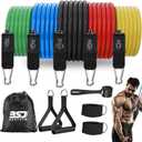 Resistance Bands,Exercise Bands,Resistance Bands for Working Out with Handles for Men and Women,Workout Bands with Door Anchor and Ankle,Strength Training Home Gym Equipment