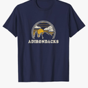Adirondacks New York NY T Shirt Vintage Hiking Mountains Tee T-Shirt S
