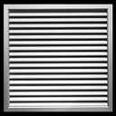 HVAC Premium 12'' w X 12'' h Aluminum Privacy Door HVAC Air Grille - V Shaped Louvers Ensure 100% View Block - Supply or Return [Outer Dimensions: 13'' w X 13'' h]