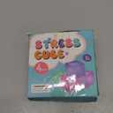 Fidget Toy Stress Cube 4 Pack, Cube Squishies Anxiety Stress Relief with Thick Substance, Fidgets for Classroom, Stress Balls for Adults, Kids, Children, Teens