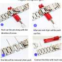 Kai Tian Stainless Steel Ceramic Watch Band Links 18mm/20mm/22mm Watch Wrist Bands Mens Watch Bracelet with Butterfly Buckle