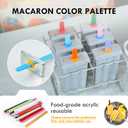 6-Piece Stainless Steel Popsicle Molds, Reusable Homemade Ice Pop Molds with Stand, Eco-Friendly for Kids & Adults, Includes Colorful Acrylic Sticks, Wooden Sticks & BagsRound Head
