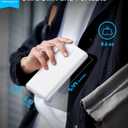 Anker Power Bank(PowerCore 10K), Compact Travel-Ready 10,000mAh Battery Pack with PowerIQ Charging Technology, 5V/3A High-Speed Charging for iPhone, iPad,and More (1, White)