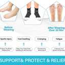 IRAMY Compression Ankle Support Socks Women - Wicking, Cushioned Athletic, Plantar Fasciitis Relief 2 Pairs, Medium