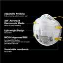 3M N95 Performance Respirator 8210, 20 Pack, Drywall Sanding, NIOSH-APPROVED N95, Advanced Filter Media For Easy Breathing, Cushioning Nose Foam, Adjustable Noseclip, Stretchable Straps (8210D20-DC)